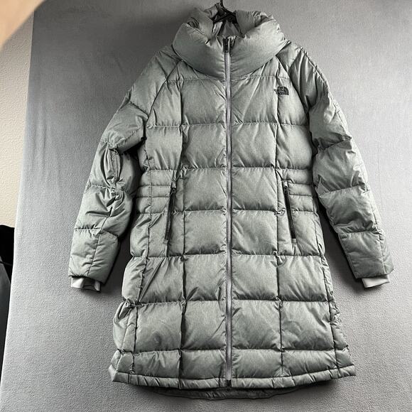 North Face Jacket Women's Large Parka 550 Down Winter Hooded Puffer Full Zip - Picture 1 of 8